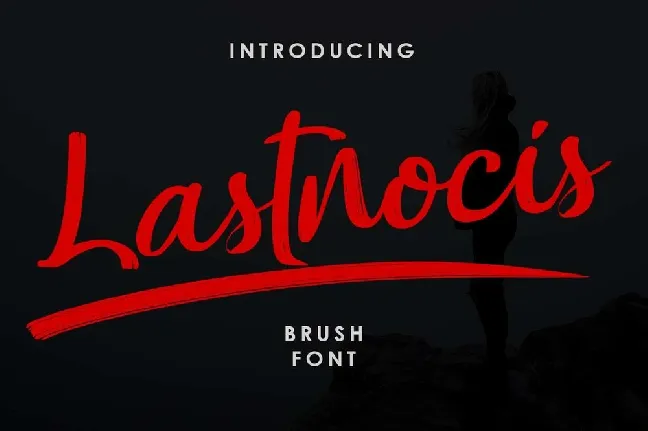 Lastnocis Brush Script font