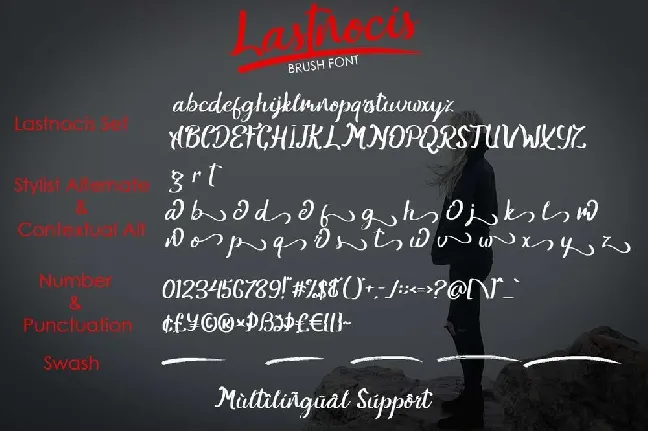 Lastnocis Brush Script font