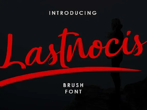 Lastnocis Brush Script font