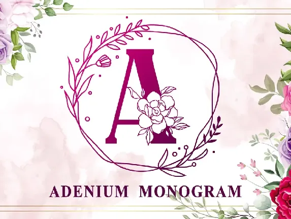 Adenium Monogram font