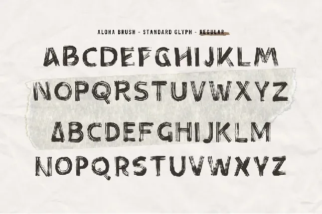 Aloha Brush - Demo Version font