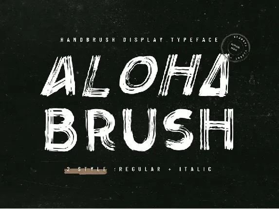 Aloha Brush - Demo Version font