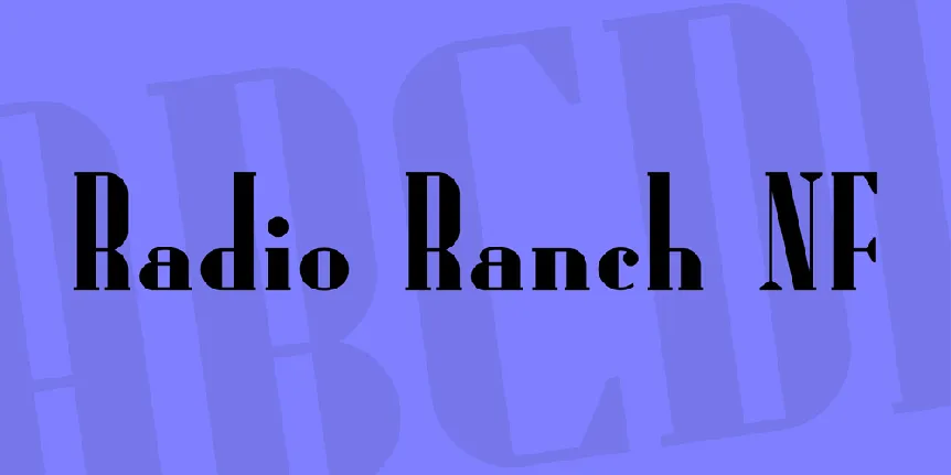 Radio Ranch NF font