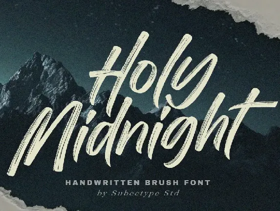 Holy Midnight font