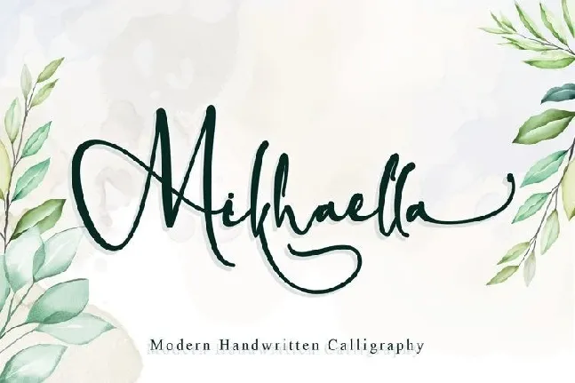 Mikhaella Modern Calligraphy font