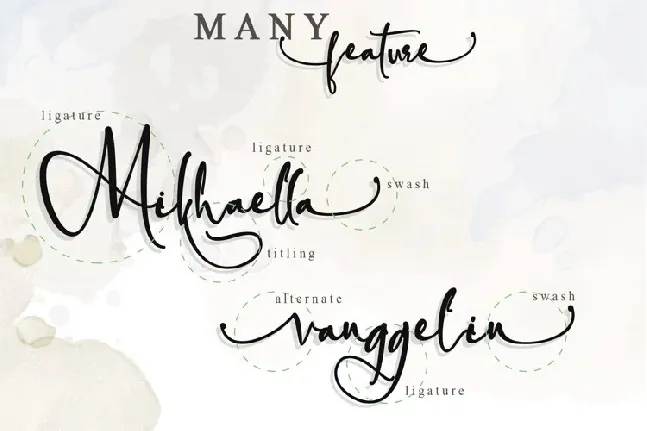 Mikhaella Modern Calligraphy font