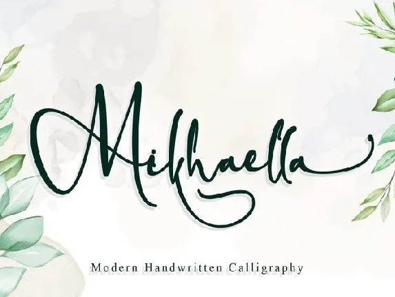 Mikhaella Modern Calligraphy font