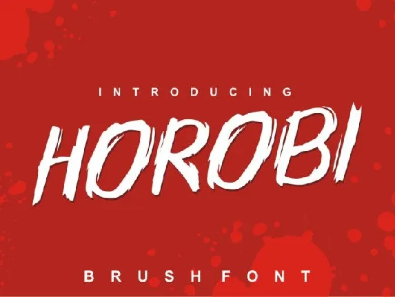 Horobi font