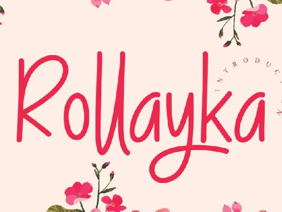 Rollayka Script font