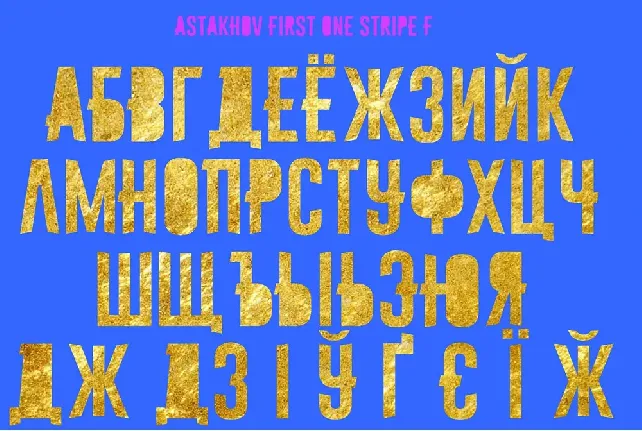 First One Stripe Family font