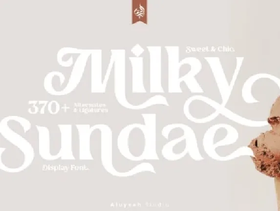 Milky Sundae font