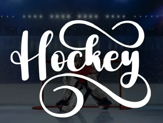 Hockey font