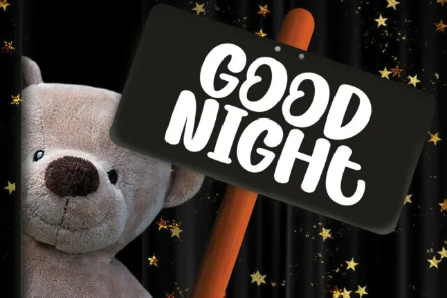 Baby Night Display font