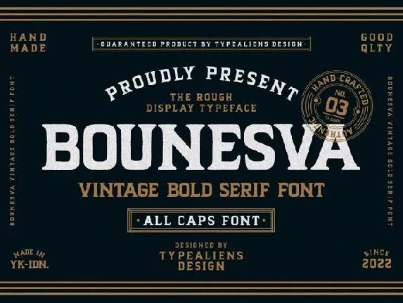 Bounesva font