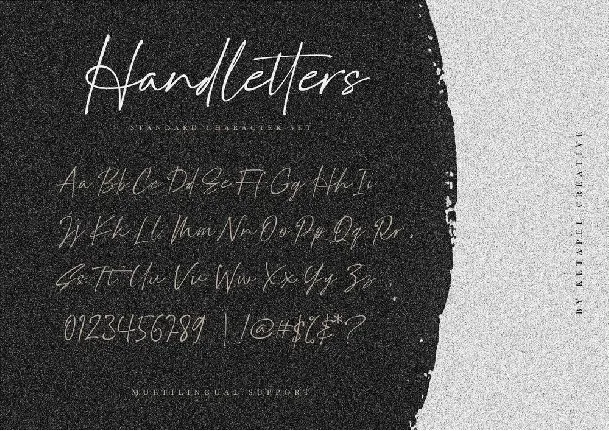 Handletters font