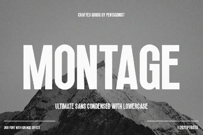 Montage font