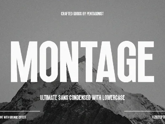 Montage font