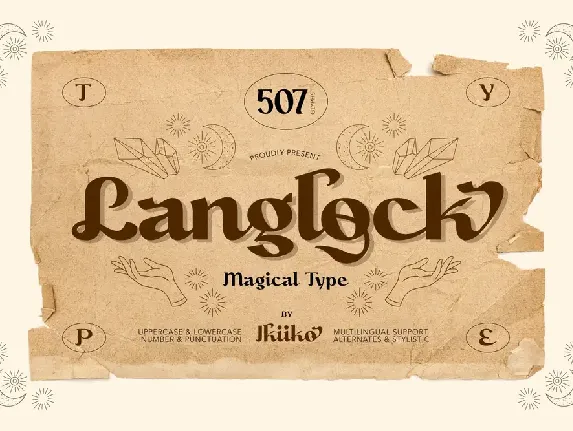 Langlock font