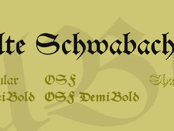 Alte Schwabacher font