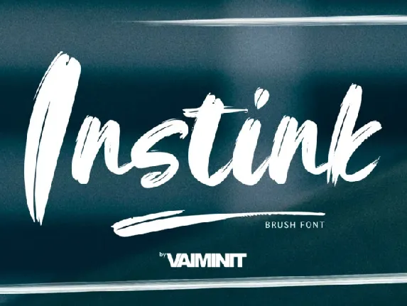 Instink Brush font