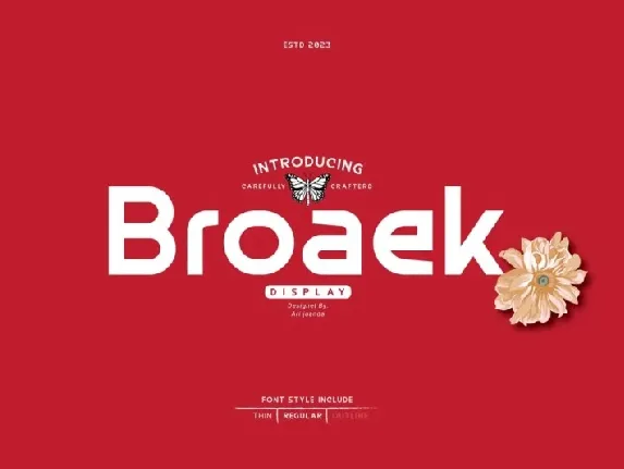 Broaek font