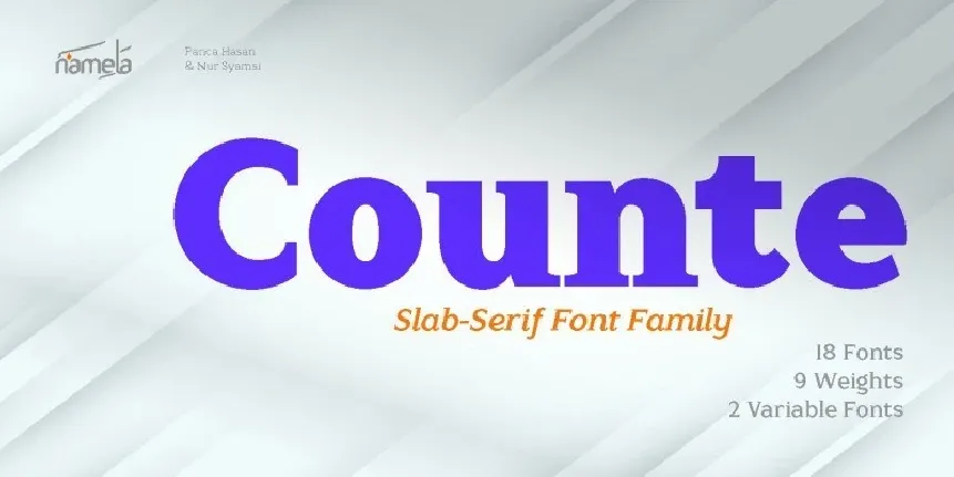 Counte Slab Serif font