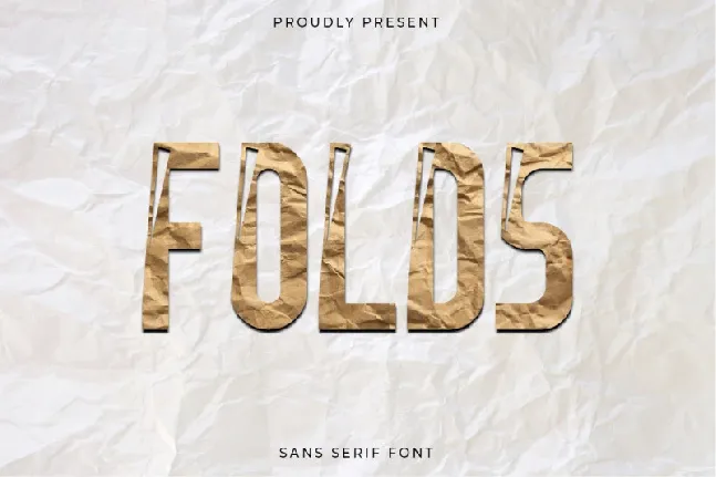 Folds font