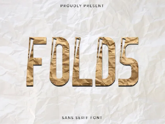 Folds font