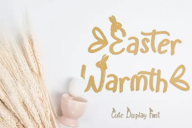 Easter Warmth Display font