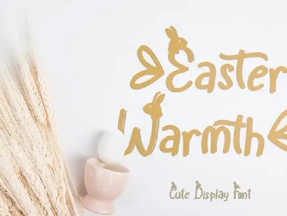 Easter Warmth Display font