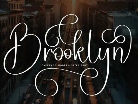 Brooklyn Script font