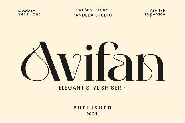 Avifan font