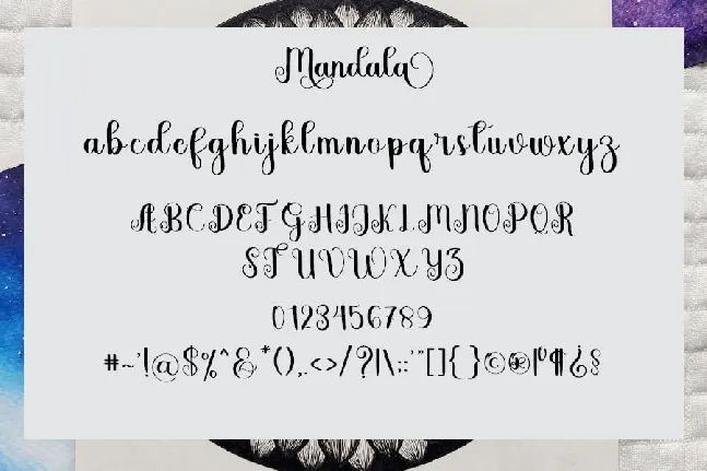 Mandala font