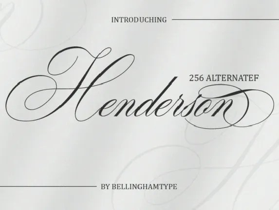 Henderson font