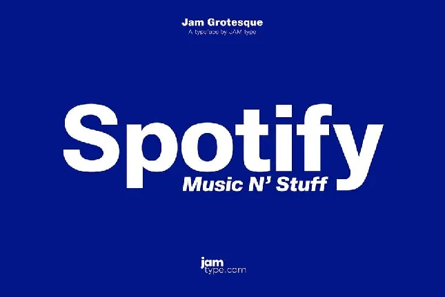 Jam Grotesque Family font