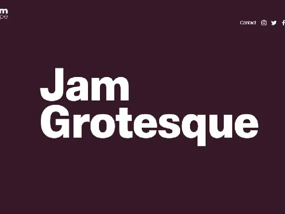 Jam Grotesque Family font