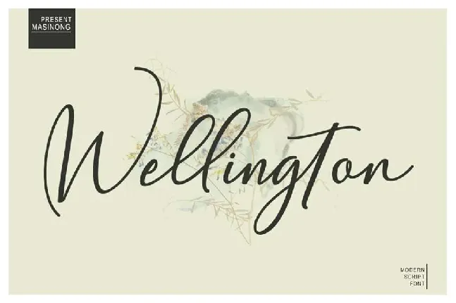 Wellington font