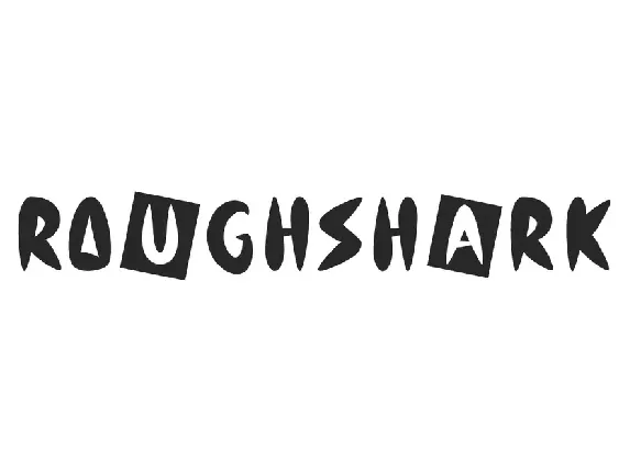 Roughshark Demo font