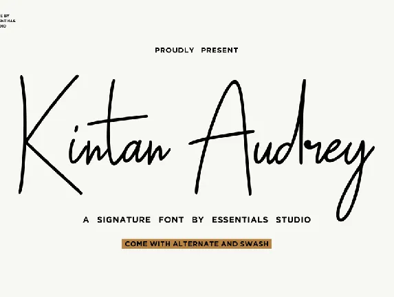 Kintan Audrey font