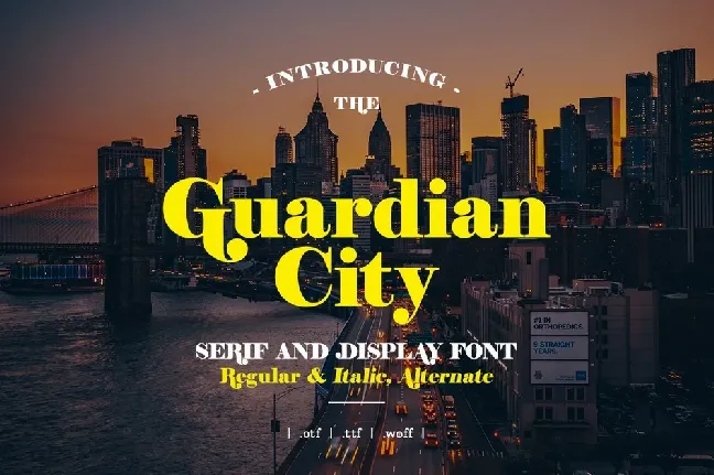 Guardian City font