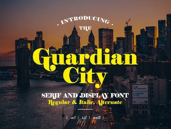 Guardian City font