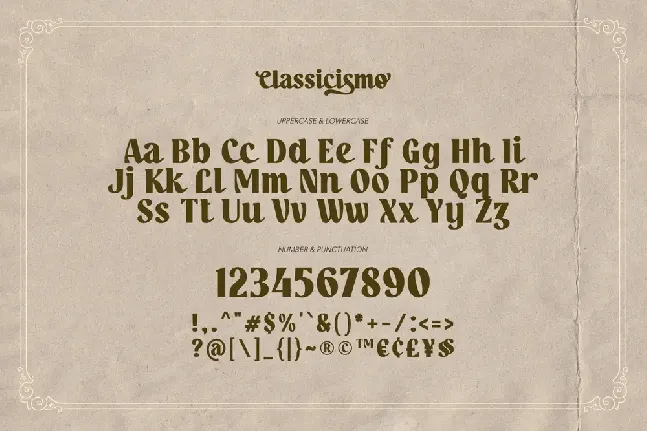 Classicismo font