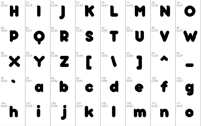 bubbleboddy font