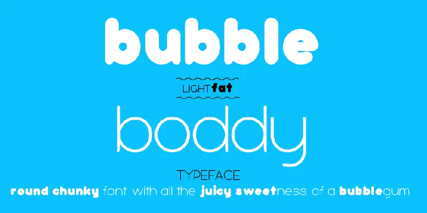 bubbleboddy font