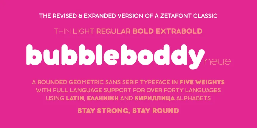 bubbleboddy font