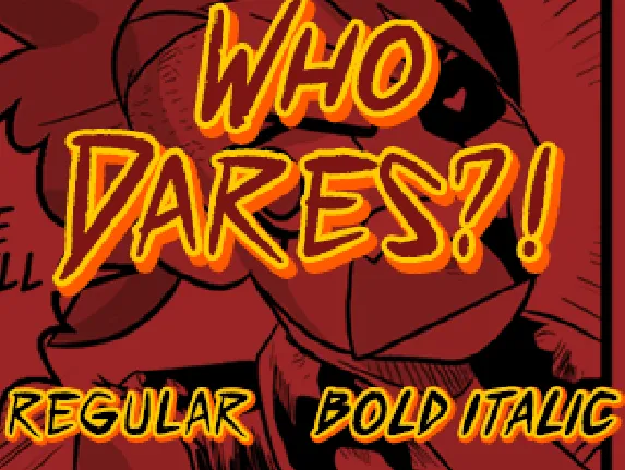 Who Dares?! font