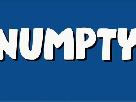 Numpty font