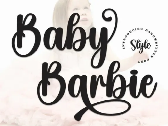 Baby Barbie Script font