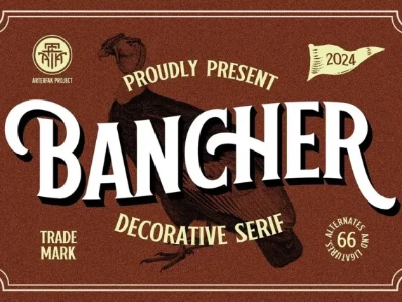 Bancher font