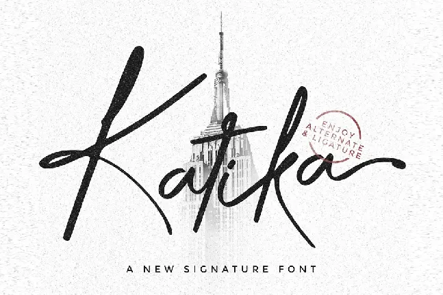 Katika font